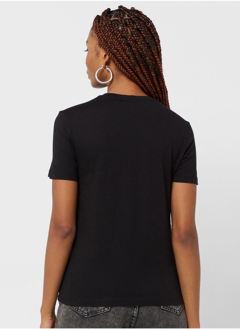ONLY - Graphic Crew Neck T-Shirt - Image 1