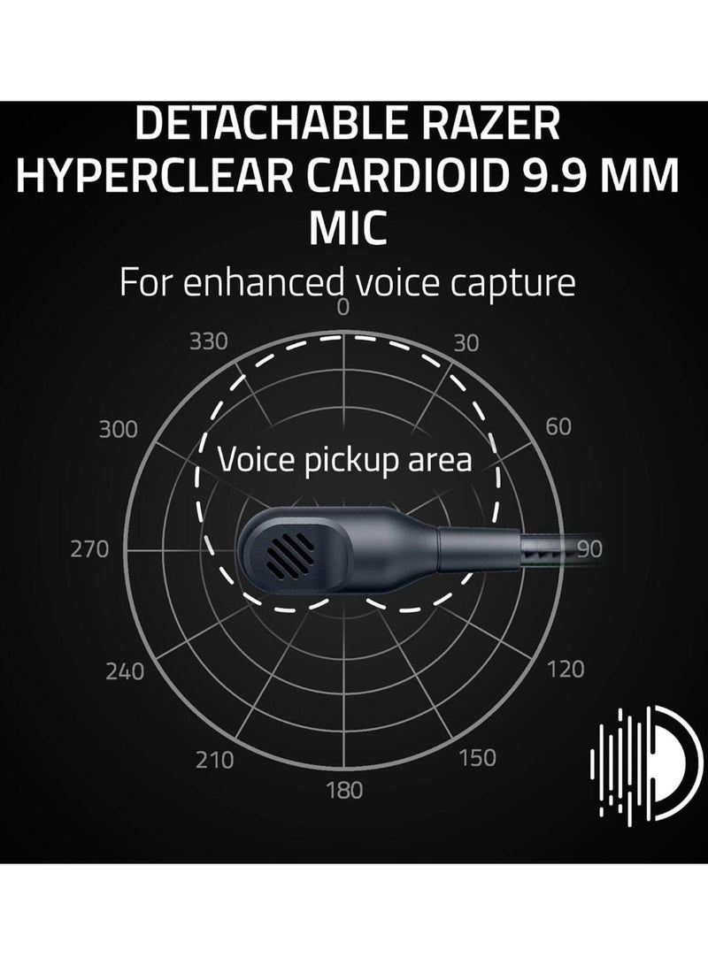RAZER 1400 mAh Blackshark V3 X Hyperspeed Gaming Headset, TriForce 50 mm Drivers Gen 2, Detachable HyperClear Cardioid 9.9 mm Mic, HyperSpeed Wireless, Up to 70H Battery Life, PC, Black | RZ04-05420100-R3M1 Black - Image 5