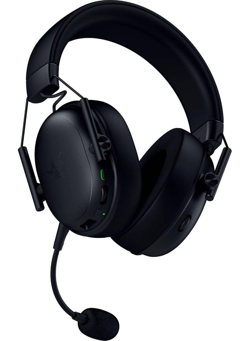 RAZER 1400 mAh Blackshark V3 X Hyperspeed Gaming Headset, TriForce 50 mm Drivers Gen 2, Detachable HyperClear Cardioid 9.9 mm Mic, HyperSpeed Wireless, Up to 70H Battery Life, PC, Black | RZ04-05420100-R3M1 Black - Image 3