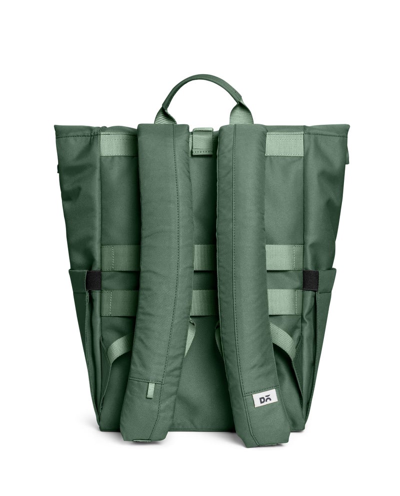 DailyObjects PET Kelp Miles Roll Top Backpack (17L) for Office & Daily Use| 100% Recycled | Shoulder Travel Bag | Fits any Laptop Upto 14 Inch | Multifunctional Adjustable Straps & G-Hook closure - Image 2