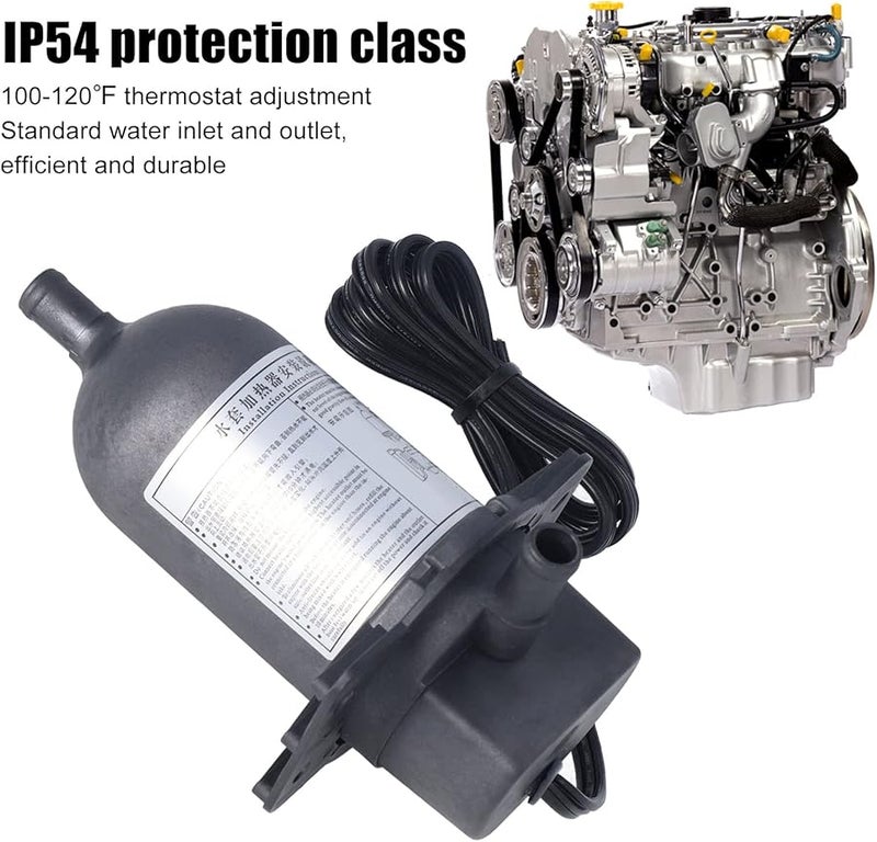 Diesel Generator Engine Water Jacket Heater 120V 500W Self Circulating Coolant Thermostat - Image 4