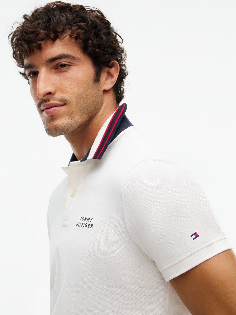 TOMMY HILFIGER Regular Fit Tipped Collar Polo Shirt - Image 2