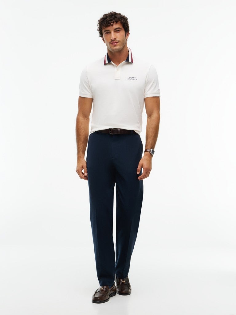 TOMMY HILFIGER Regular Fit Tipped Collar Polo Shirt - Image 4