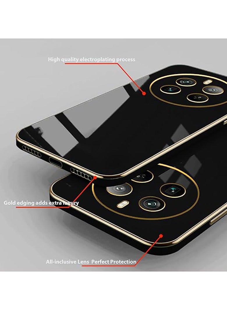 جراب حماية للكاميرا من السيليكون الرقيق اللطيف لهاتف Realme 12 Pro Plus 5G، جراب مضاد للصدمات (أسود) - Image 4