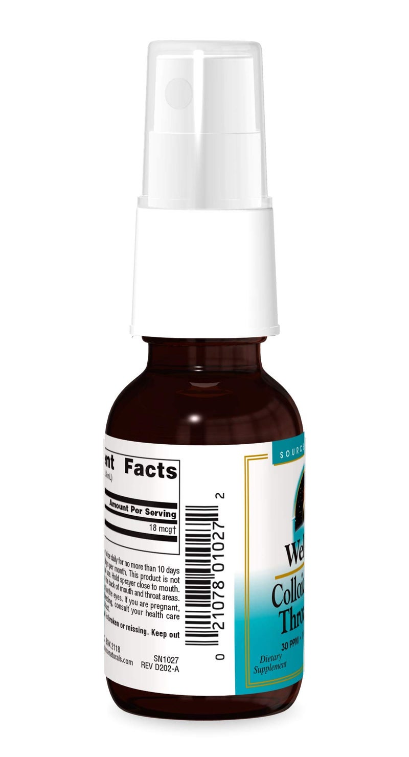 Source Naturals رذاذ سائل فضة كولودال 30 جزء في المليون من سورس ناتشورالز - 1 أونصة سائلة - Image 2