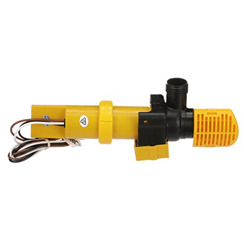 Whale SS1212 Supersub Smart 1100 Electric Bilge Pump - for Fresh or Salt Water Use, 12V DC, 5 Amps, Open Flow Rate of 1050 GPH @ 27.2V DC, 16 AWG Wire, 1-Inch and 1 1/8-Inch Hose Connections - Image 4