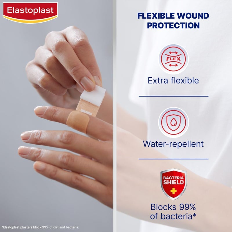 Elastoplast Fabric Extra Flexible Plaster Pack of 40 Cranberry - Image 4