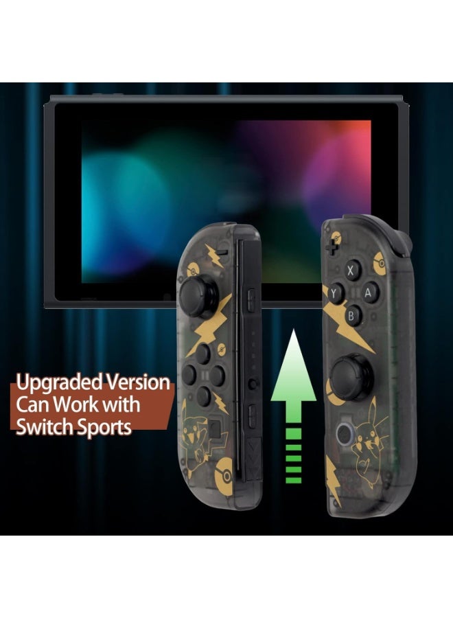 وحدة تحكم Joy Con مُحسّنة لجهاز Nintendo Switch، بديلة لوحدة التحكم اللاسلكية Switch Joy Pad، تدعم التحكم في حركة الاستيقاظ والاهتزاز المزدوج - Image 2
