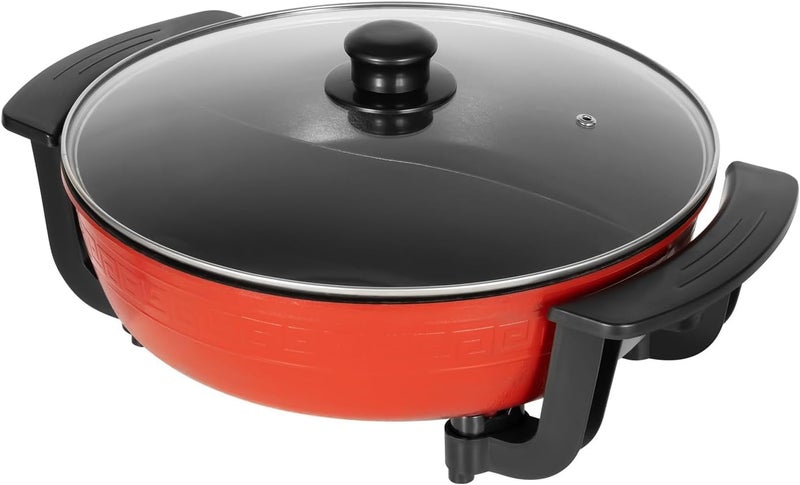 Olpad 6L Hot Pot Twin Cooking Pot Yin Yang Hotpot Multifunctional Pan Electric Induction Soup Pots Cooking Tool Kitchen Casserole NonStick Cooking Pot Japanese - Image 2
