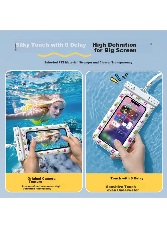 Venider Crayon Shin-chan Waterproof Phone Case, Touchscreen Compatible, Waterproof Pouch With Lanyard For Swimming And Rafting, Rain-proof Protective Case For Food Delivery Riders, Sealed Bag For Diving And Hot Springs - Image 2