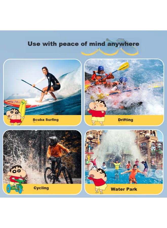 Venider Crayon Shin-chan Waterproof Phone Case, Touchscreen Compatible, Waterproof Pouch With Lanyard For Swimming And Rafting, Rain-proof Protective Case For Food Delivery Riders, Sealed Bag For Diving And Hot Springs - Image 3