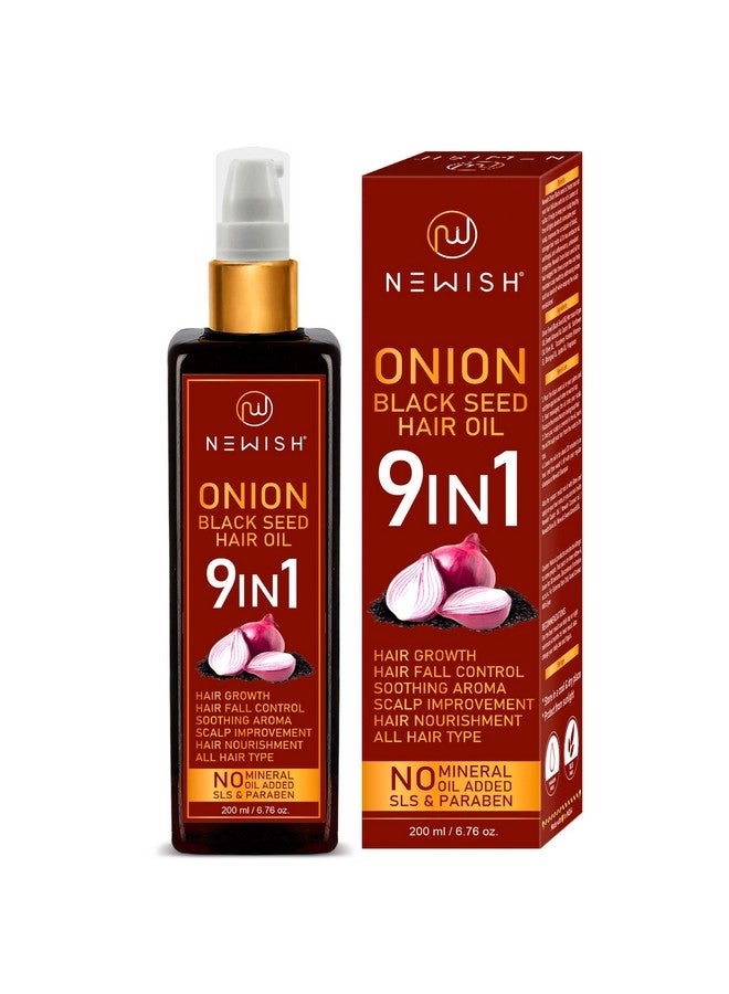 Newish Pure Kalonji (Black Seed) Hair Oil For Hair Growth, Strengthening & Scalp Nourishment - 100% Natural & Cold-Pressed - 200Ml - Image 1