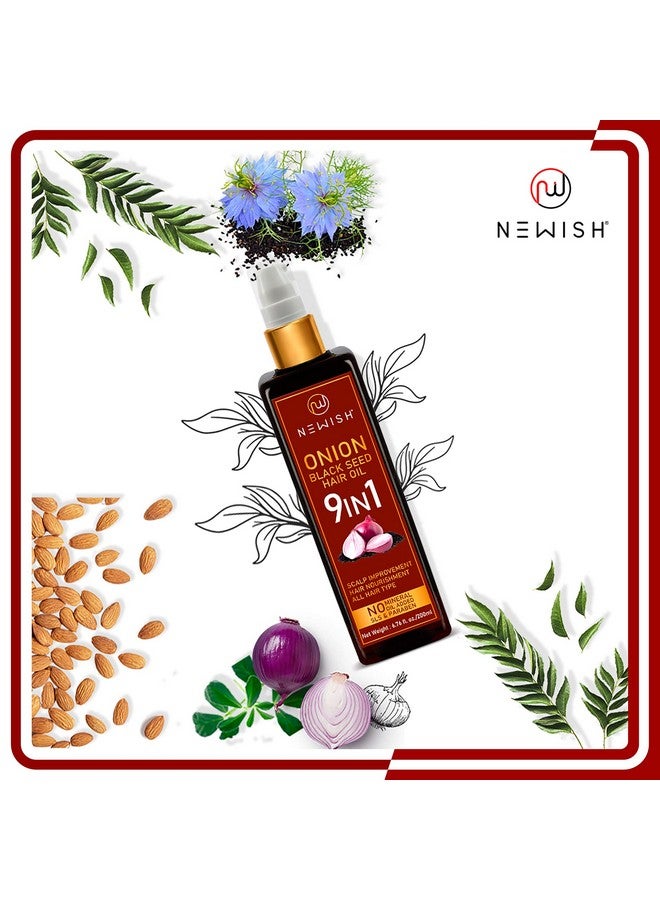 Newish Pure Kalonji (Black Seed) Hair Oil For Hair Growth, Strengthening & Scalp Nourishment - 100% Natural & Cold-Pressed - 200Ml - Image 4