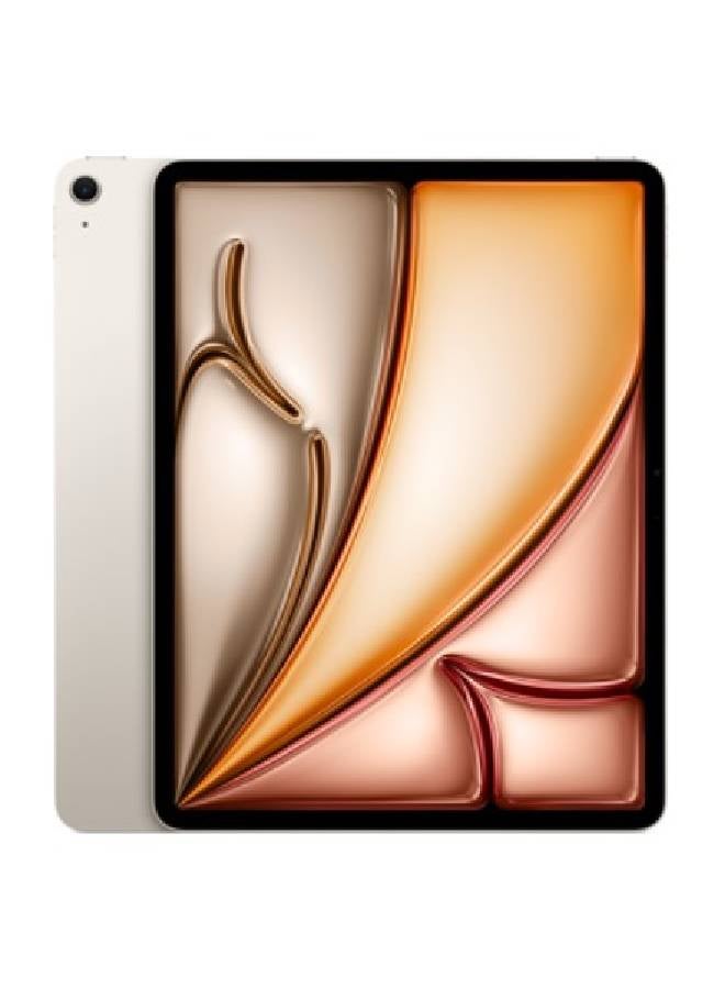 ابل  iPad Air 2024 (الجيل السادس) M2 مقاس 13 بوصة وسعة 256 جيجابايت بتقنية Starlight Wi-Fi - الإصدار العالمي - Image 1