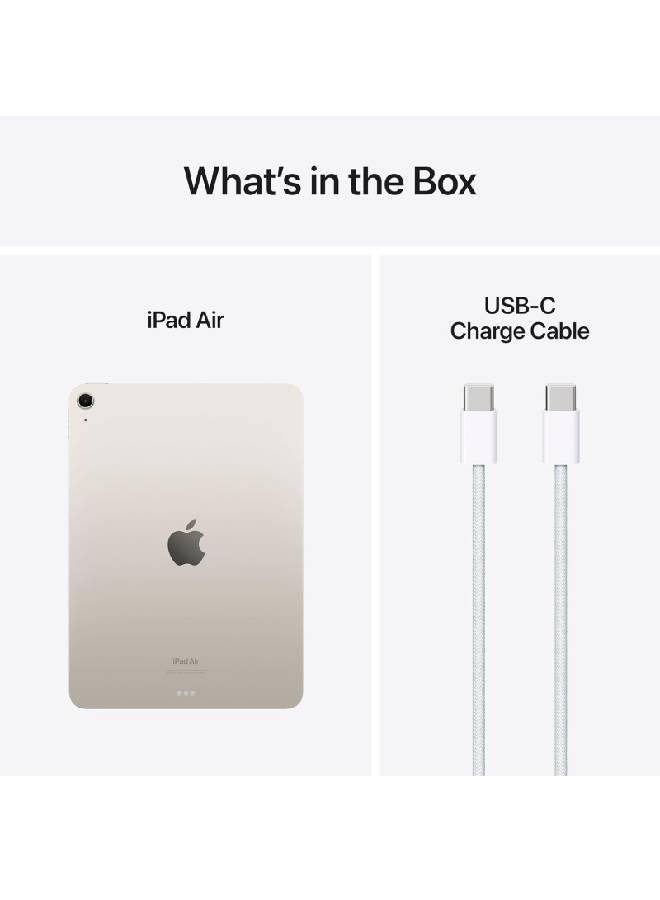 ابل  iPad Air 2024 (الجيل السادس) M2 مقاس 13 بوصة وسعة 256 جيجابايت بتقنية Starlight Wi-Fi - الإصدار العالمي - Image 5