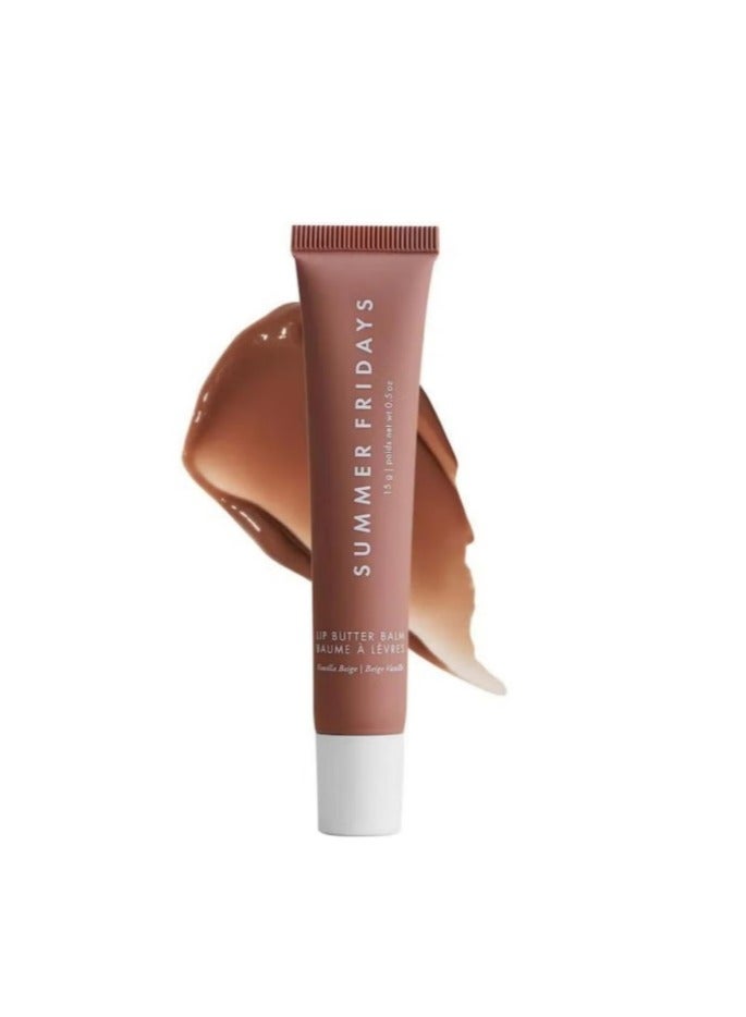 Summer Fridays Lip Balm - Hydrating Lip Mask and Lip Balm for Instant Hydration, Shine and Hydration - Sheer, Soothing Lip Care - Vanilla Beige (0.5 oz)