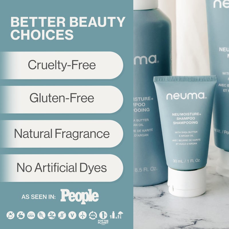 Neuma Neu Moisture Shampoo 1 Fl. Oz. Moisture Shampoo, Lavender, Mandarin & Vanilla Scent, Travel Size Shampoo - Image 3