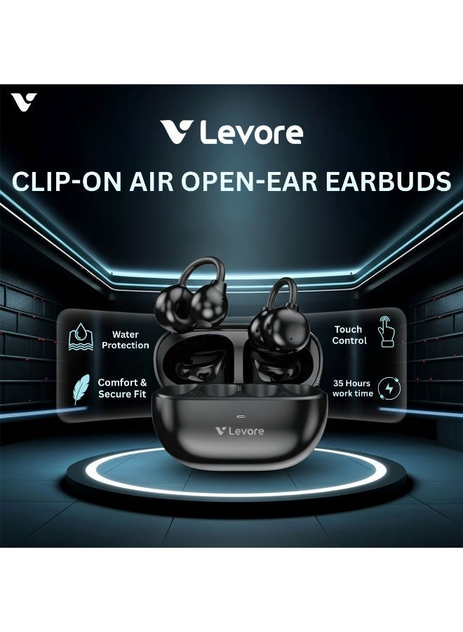 LEVORE Clip-On Air OWS LBT204 – Wireless Bluetooth Earphones, Lightweight, Sweatproof, Long Battery Life, High-Fidelity Sound - Image 4