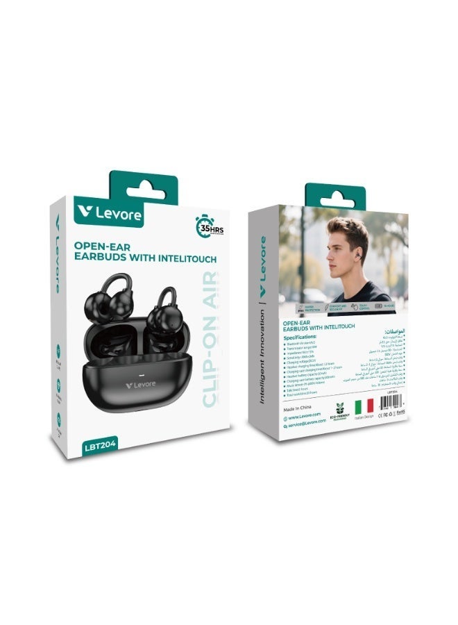 LEVORE Clip-On Air OWS LBT204 – Wireless Bluetooth Earphones, Lightweight, Sweatproof, Long Battery Life, High-Fidelity Sound - Image 2