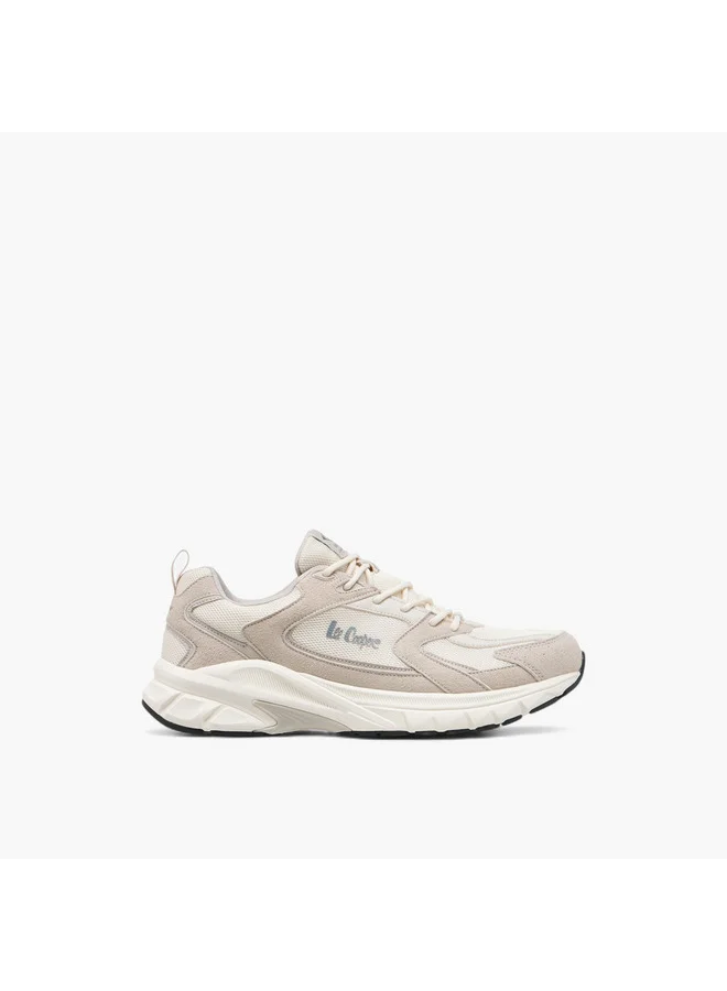 Lee Cooper Men's Panelled Lace-Up Sports Shoes with Pull Tab