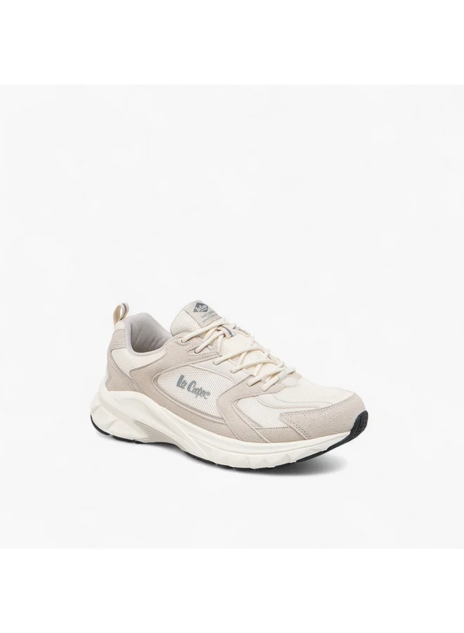 Lee Cooper Men's Panelled Lace-Up Sports Shoes with Pull Tab