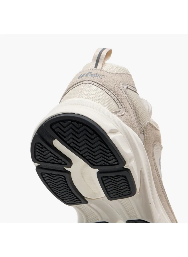 Lee Cooper Men's Panelled Lace-Up Sports Shoes with Pull Tab