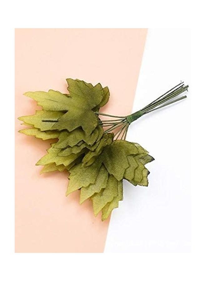 NIBEMINENT 12-Piece Artificial Leaf Set Green  - Image 2
