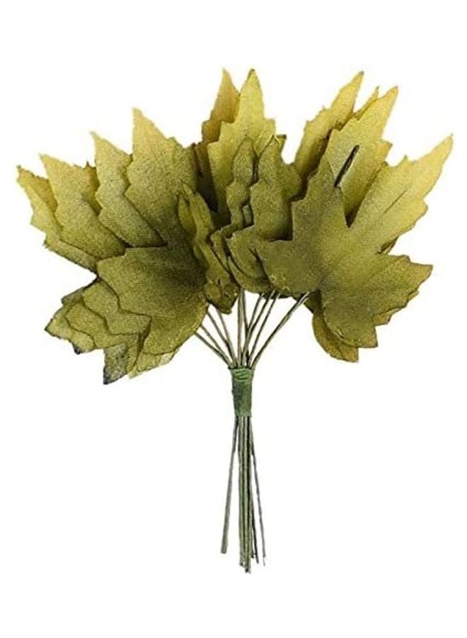 NIBEMINENT 12-Piece Artificial Leaf Set Green  - Image 1