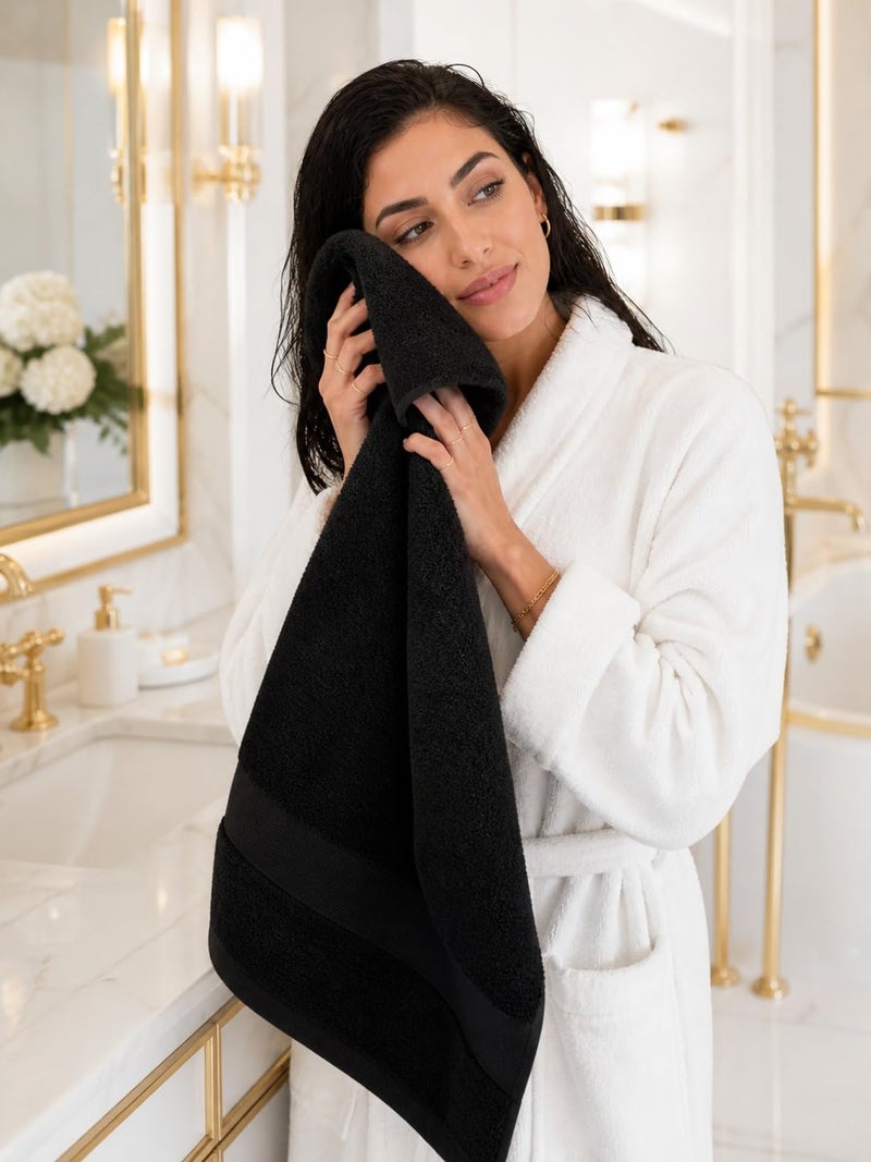 TM HOME Hand Towel, 100% Natural Cotton, Ultra Soft, Highly Absorbent, Quick Dry, 100x50 cm, for Face, Gym, and Travel - Image 2