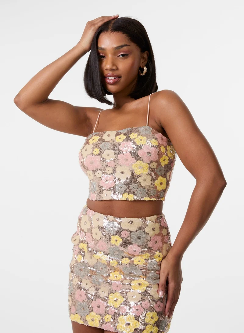 بينك فانيلا بلوزة ترتر ديزي