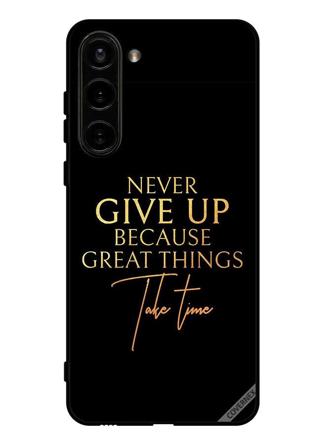 Covernex Protective Case Cover For Samsung Galaxy S23 Never Give Up - Image 1