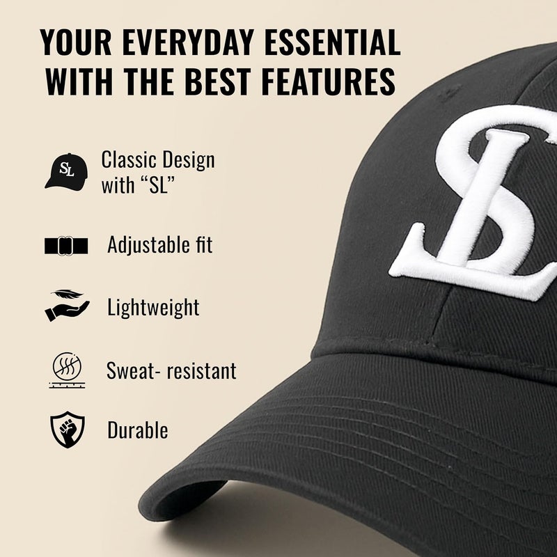 SLOVIC Cap for Men Stylish | Unisex Cap with Adjutsable Straps | Summer Caps for Men & All Sports - Cricket, Football | Comfortable fit Baseball Caps for Mens & Boys | Free Size - Image 3