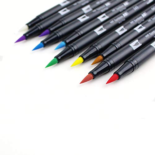 Tombow Pen Set, Dual Brush, 5-3/5"Wx8-9/10 Lx1/2 H, 10/Pk, Ast (TOM56187) - Image 3