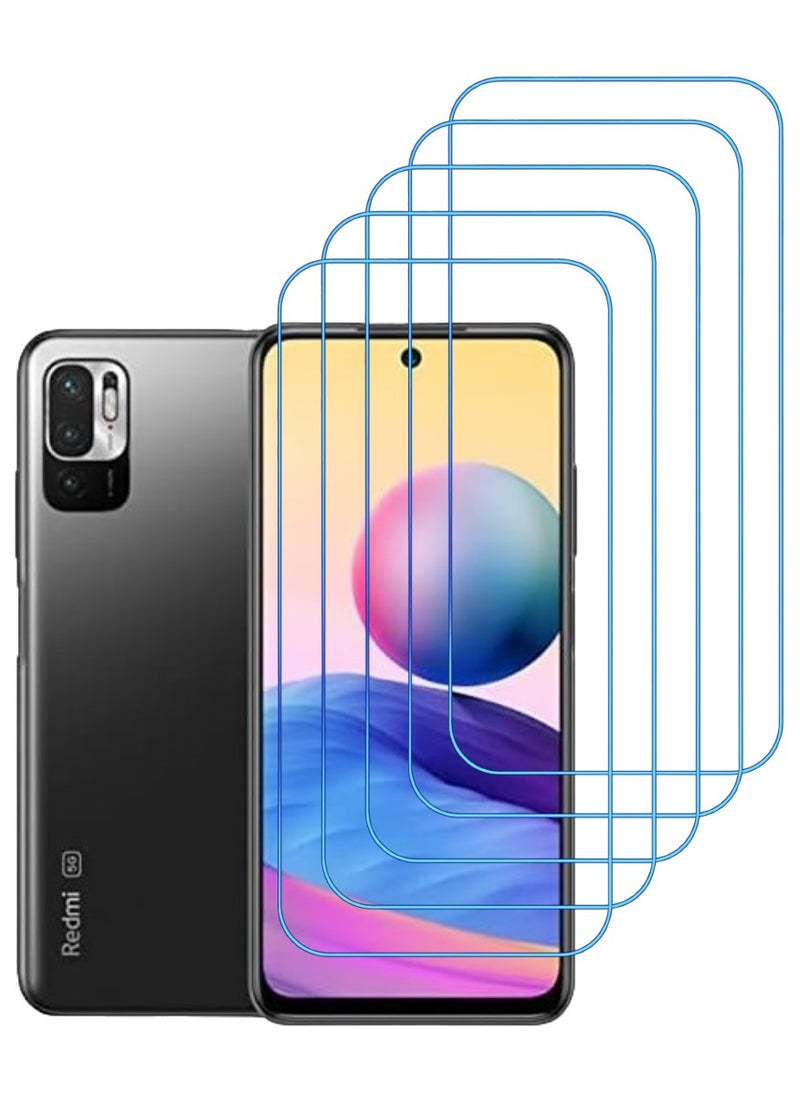ACLIX 5 Pieces Antistatic ESD Dustproof Premium Quality High Definition Clear Tempered Glass Screen Protector Designed For Xiaomi Redmi Note 10 5G - Image 1