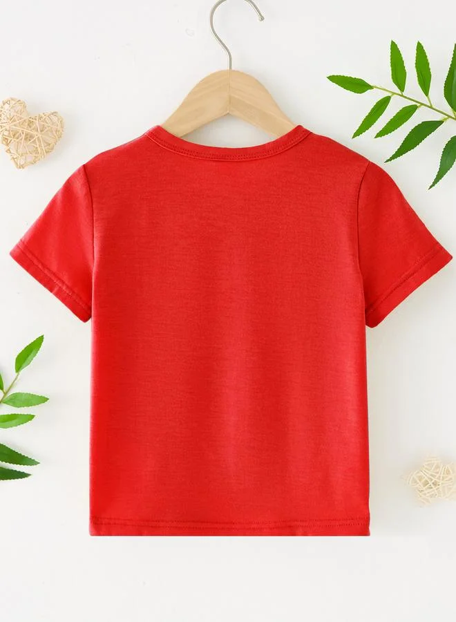 Take Two Take Two Boys T-Rex Graphic Print Round Neck T-Shirt