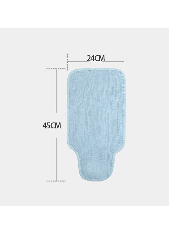 Baby Muslin Washcloths Towel, Soft Breathable Cartoon bear Sweat Absorption Face Towels for Newborn, Reusable Wipes and Shower Gift for Baby Registry (Blue+Orange)  - Image 2