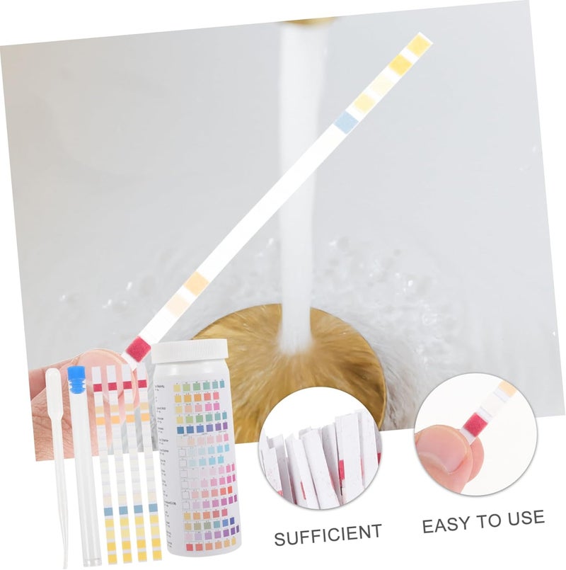 Water Testing Strips for Home 100pcs Drinking Water Test Kit Water Testing Papers Meter Aquarium Portable - Image 2