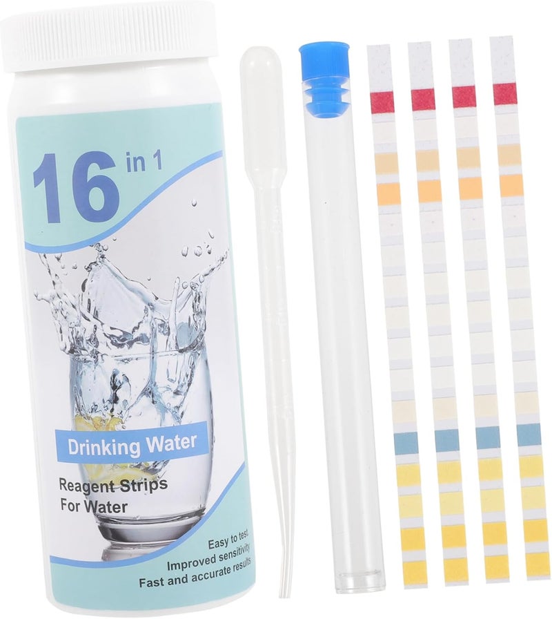 Water Testing Strips for Home 100pcs Drinking Water Test Kit Water Testing Papers Meter Aquarium Portable - Image 1