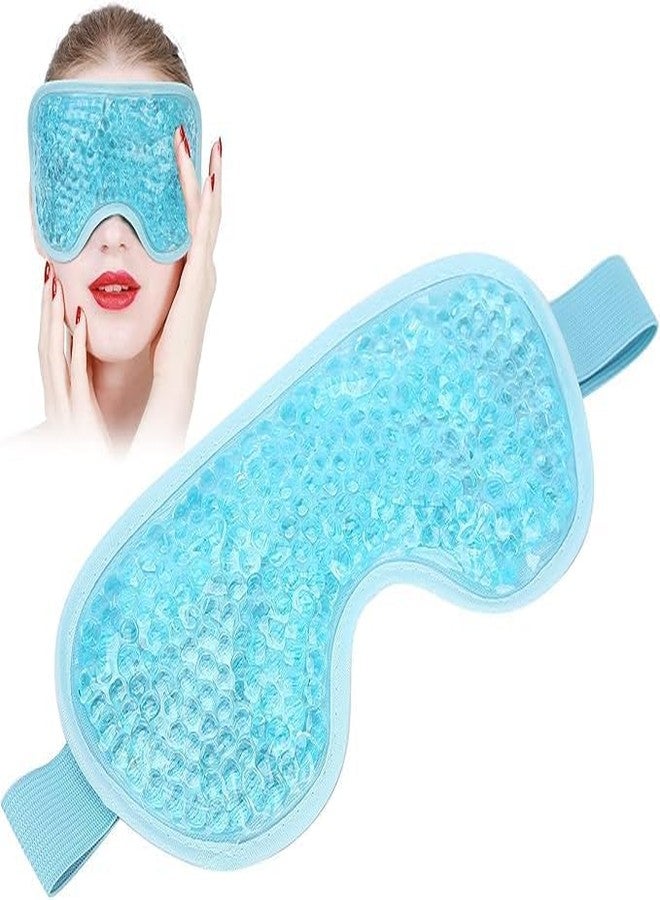 zakudi (1Pcs) Cooling Gel Eye Mask, Reusable Gel Beads Eye Mask For Hot Cold Therapy for Dark Circles, Dry Eyes, Patches, Swelling & Redness Sleeping for Women & Men.(multicolor) - Image 1