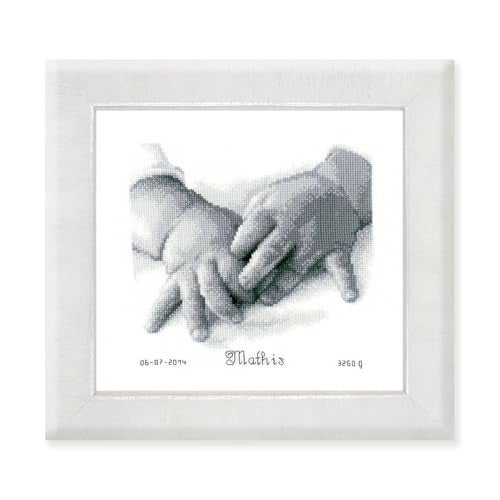 Vervaco Counted Cross Stitch Kit Baby Hands 8" x 7.2" - Image 5