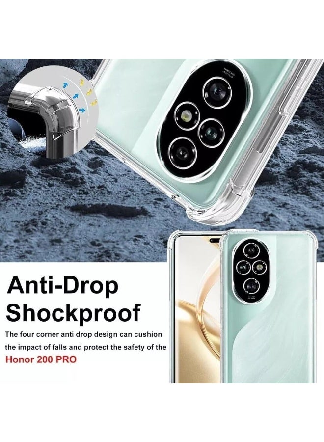 Honor 200 Clear Back Cover Case Ultra Clear Best Camera Protection Anti-Slip Grip Slim & Protective Back Case Cover for Honor 200 5G Clear - Image 4