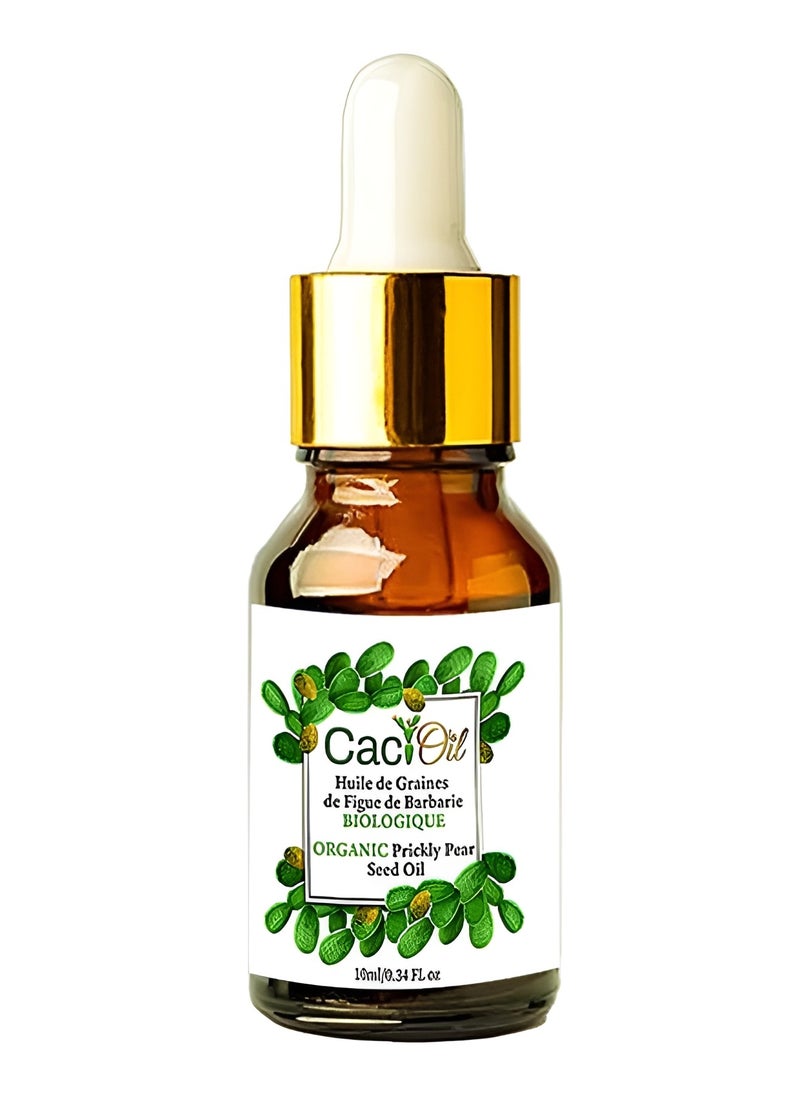 CactOil - Organic Prickly Pear Seed Oil 10ml (Barbary Fig Elixir) 100% Pure, Cold-Pressed, Antioxidant Glow Boost, Nourish, Hydrate, Glow - Image 1