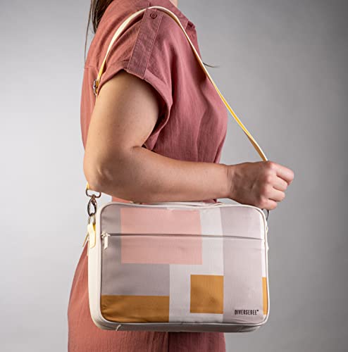 DiverseBee Large Bible Cover with Handles and Shoulder Strap, Bible Carrying Case for Women, Bible Tote Bag, Church Book Cover, Christian Gift (Geometric) - Image 5