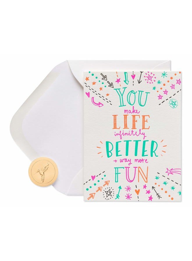 Papyrus Valentines Day Card for Friend (Having You In My Life) - Image 1