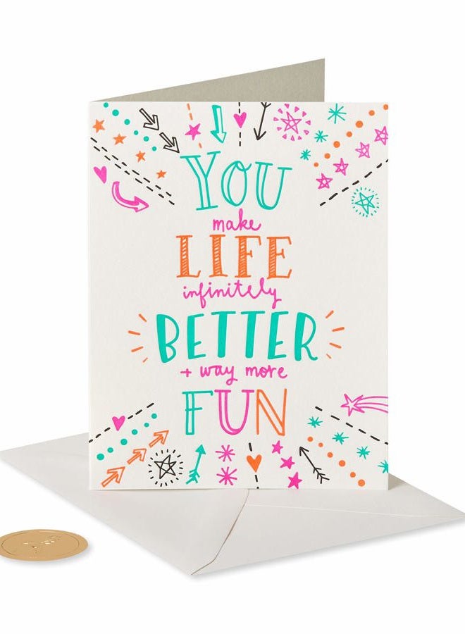 Papyrus Valentines Day Card for Friend (Having You In My Life) - Image 4