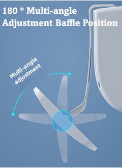 SänHahn Air Conditioner Deflector, 19.7-35.4inch Retractable Air Conditioner Air Deflector, Adjustable Wall-mounted AC Vent Deflector, Anti-Wind Baffles, Anti Direct Blowing Windshield Wind Guide for Home/Room/Office/Elderly, Babies, Pregnant Women - （2 in 1）  - Image 5