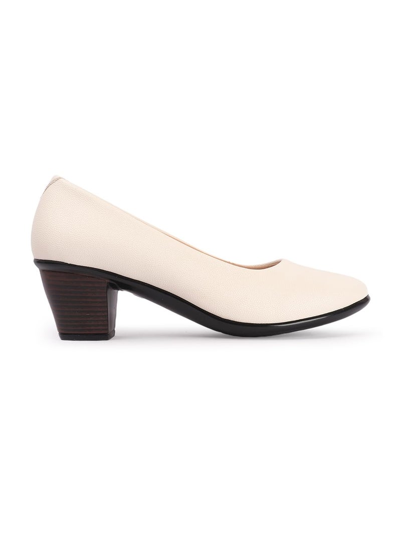 Carlton London Women Shoes,Cream,UK-5 - Image 4