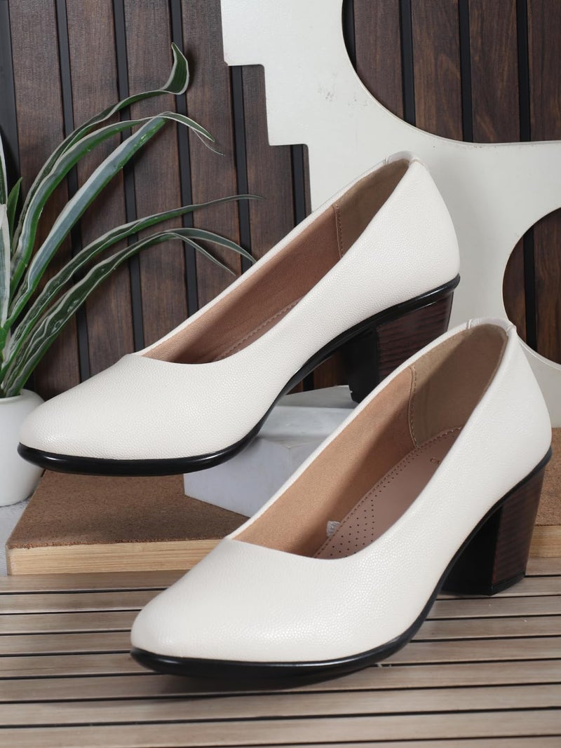 Carlton London Women Shoes,Cream,UK-5 - Image 3