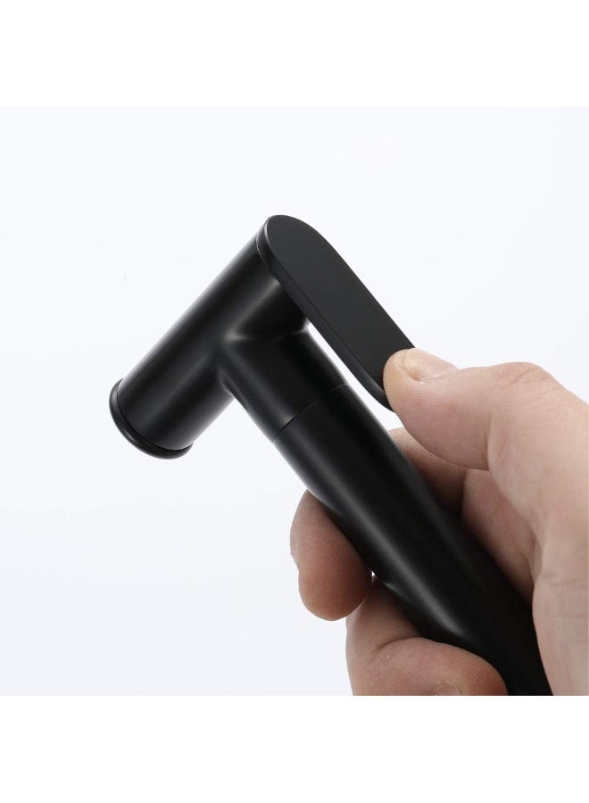 Hand Held Bidet Sprayer Stainless Steel Sprayer Shattaf Toilet Bidet Shower Head with 1.5M Hose and Bracket Holder black - Image 4