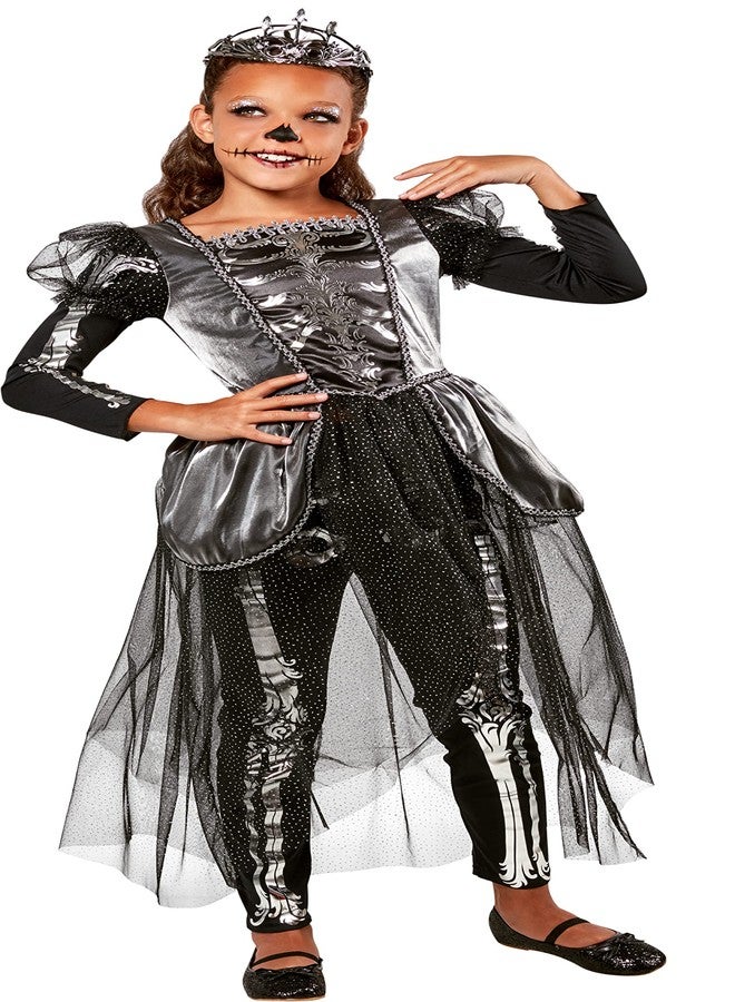 Rubies Girl's Forum Novelties Skeleton Princess Costume Dress, As Shown, Medium - Image 3